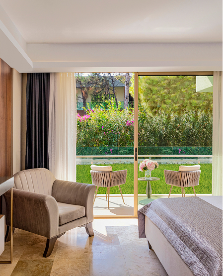 Vogue Hotels Bodrum Konaklama Family Suite Garden View Diger